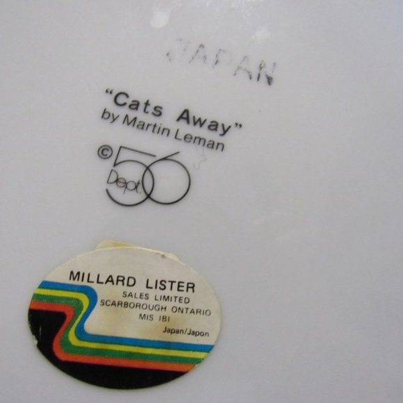 COLLECTOR CAT PLATE. "CATS AWAY" by Martin Leman - Picture 4 of 4